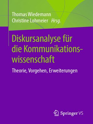 cover image of Diskursanalyse für die Kommunikationswissenschaft